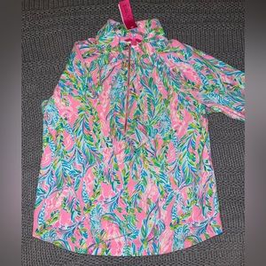 Lilly Pulitzer quarter zip pullover, size XXL!